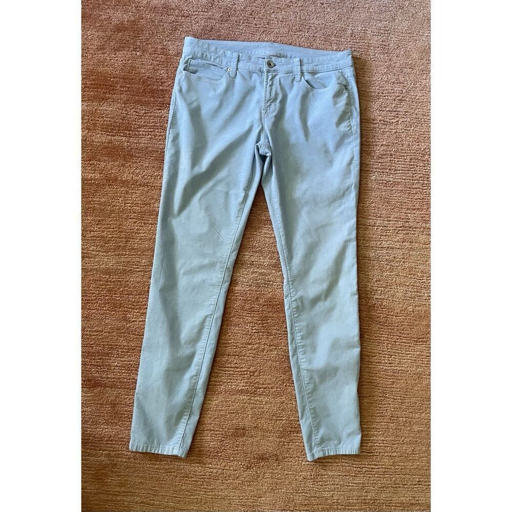 JCP women’s corduroy pants light blue stretch cotton blend size 10 30x30